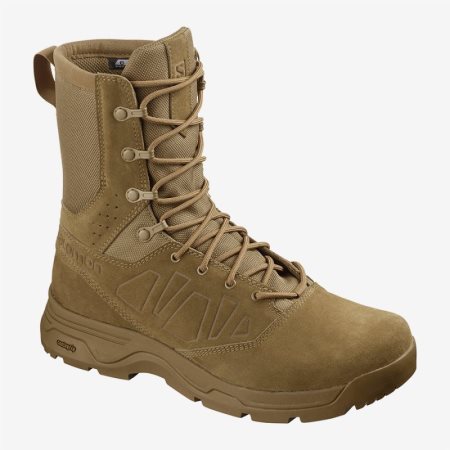 Salomon GUARDIAN CSWP Mens Tactical Boots Brown UK CMSB